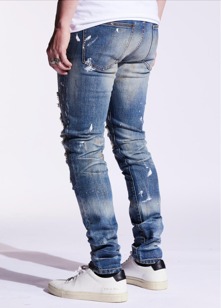 Embellish Denim Jeans | crispmen.