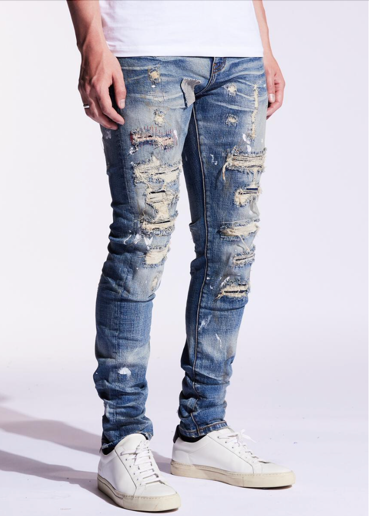 Embellish Denim Jeans | crispmen.
