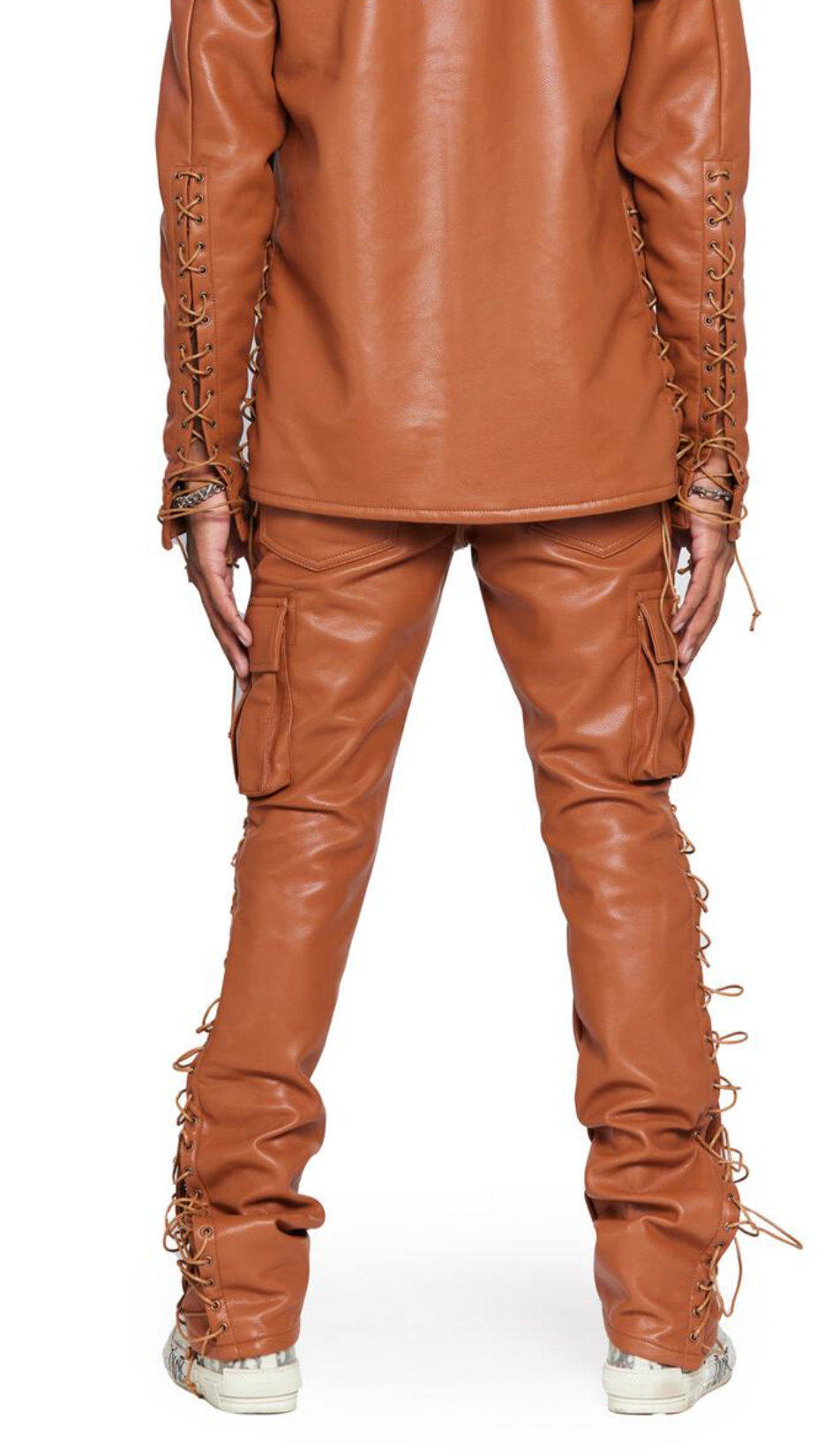Valabasas Leather Stack Pants