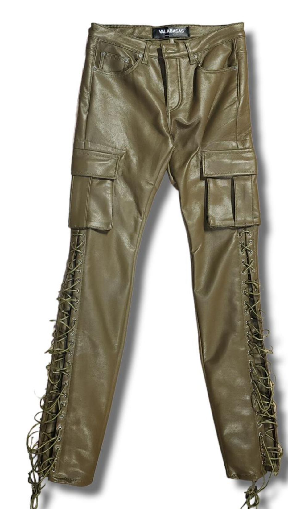 Valabasas Leather Stack Pants