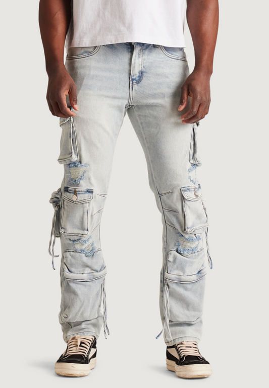 Embellish Cargo Jeans