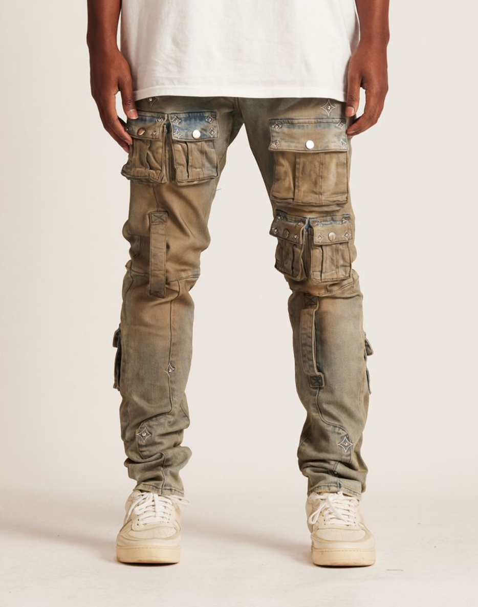 Embellish Cargo Jeans