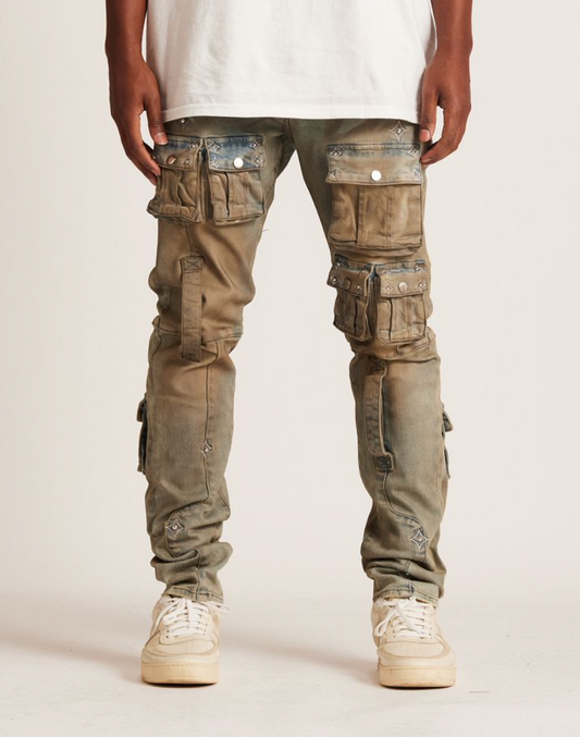 Embellish Cargo Jeans