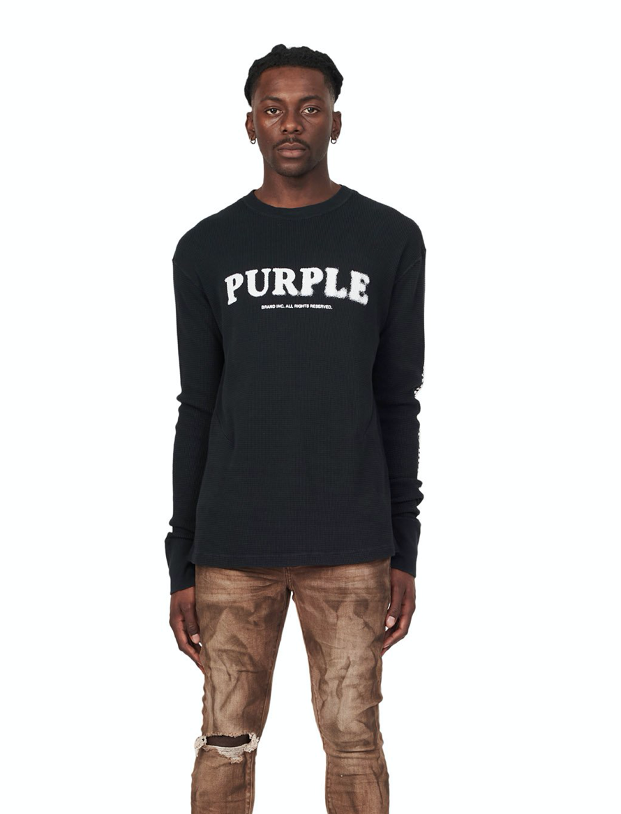 Purple Brand Long Sleeve Sweater | crispmen.
