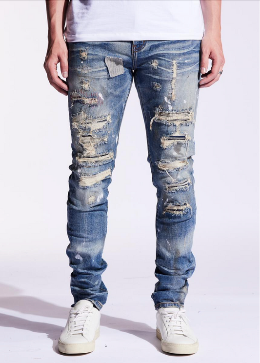 Embellish Denim Jeans | crispmen.